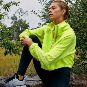 Free People | so fly half zip in neon yellow